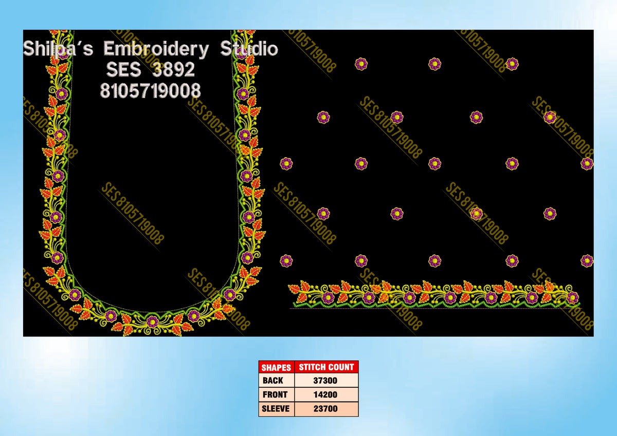 Embroidery Designs 3801-3900 Series