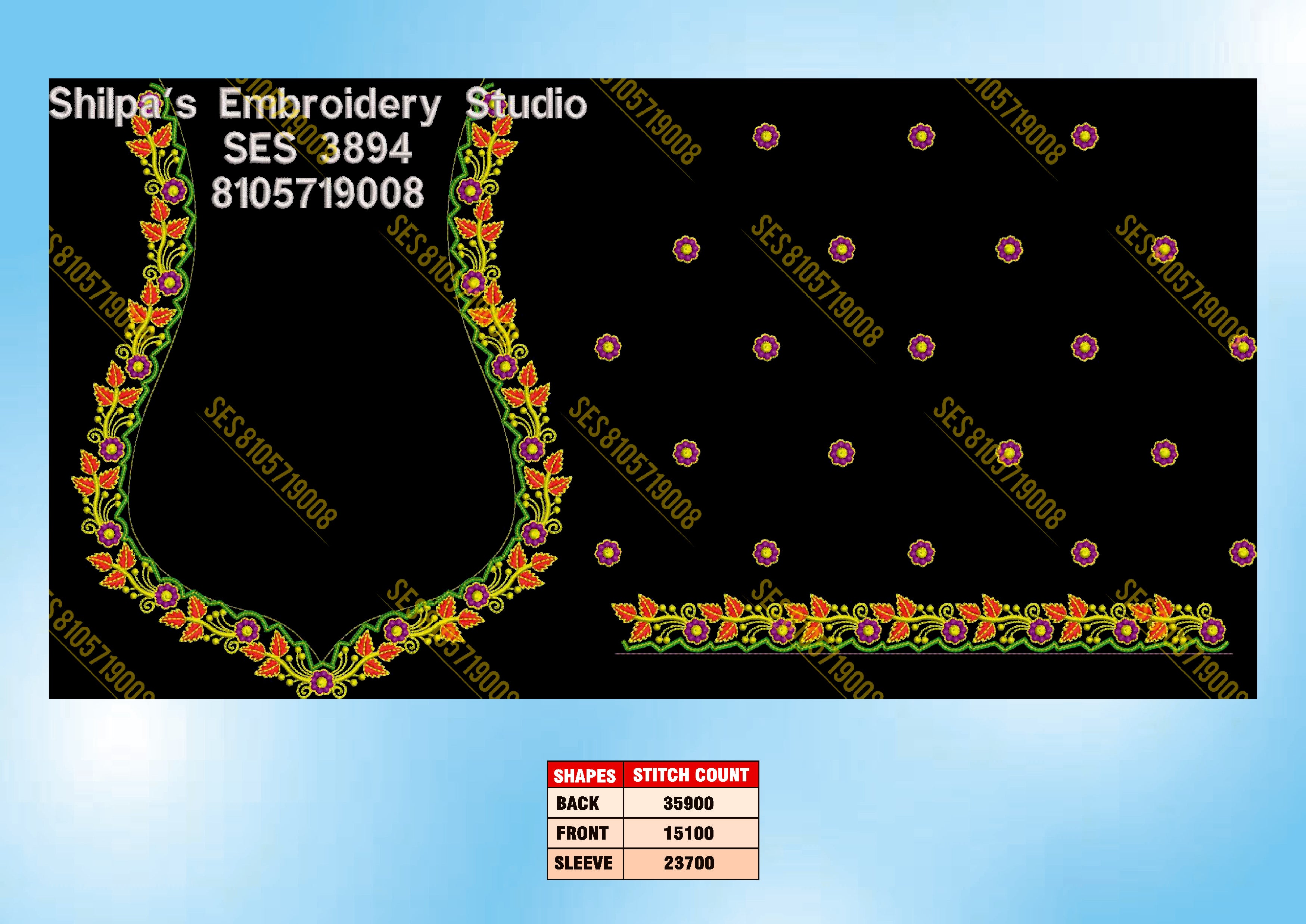 Embroidery Designs 3801-3900 Series
