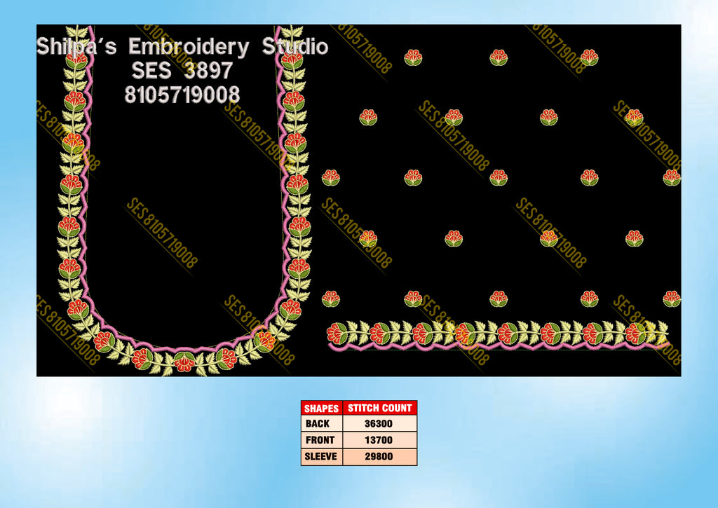 Embroidery Designs 3801-3900 Series