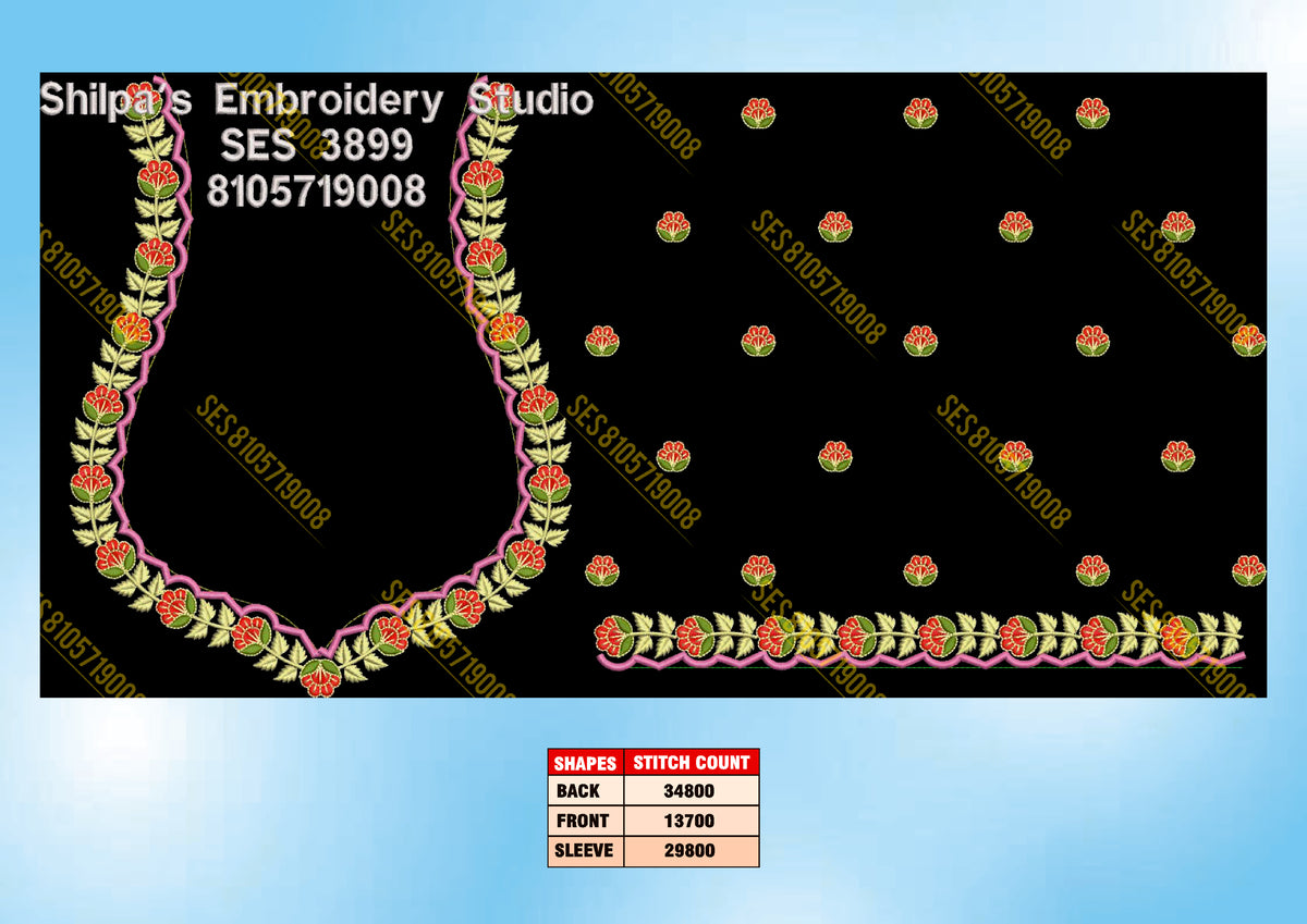 Embroidery Designs 3801-3900 Series