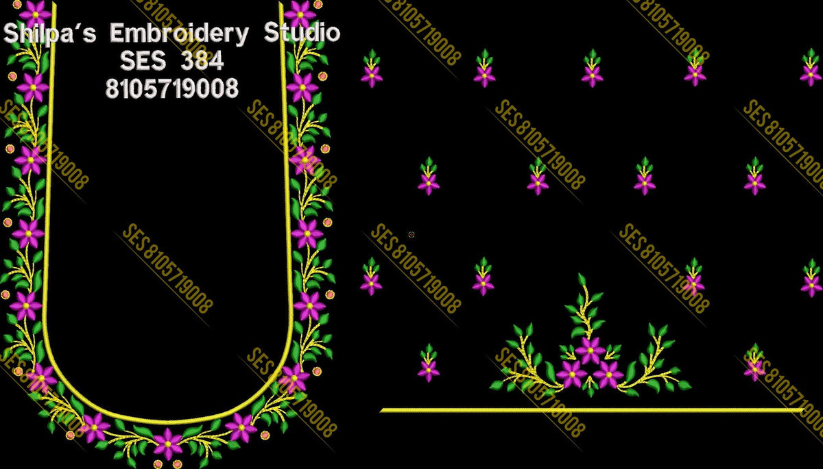 Embroidery Designs 301-400 Series
