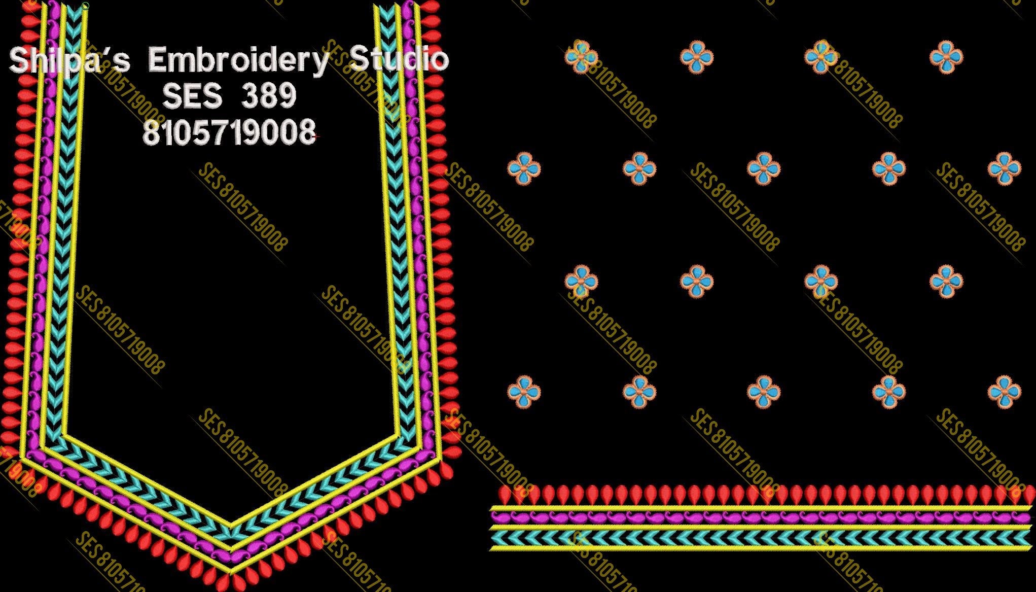 Embroidery Designs 301-400 Series