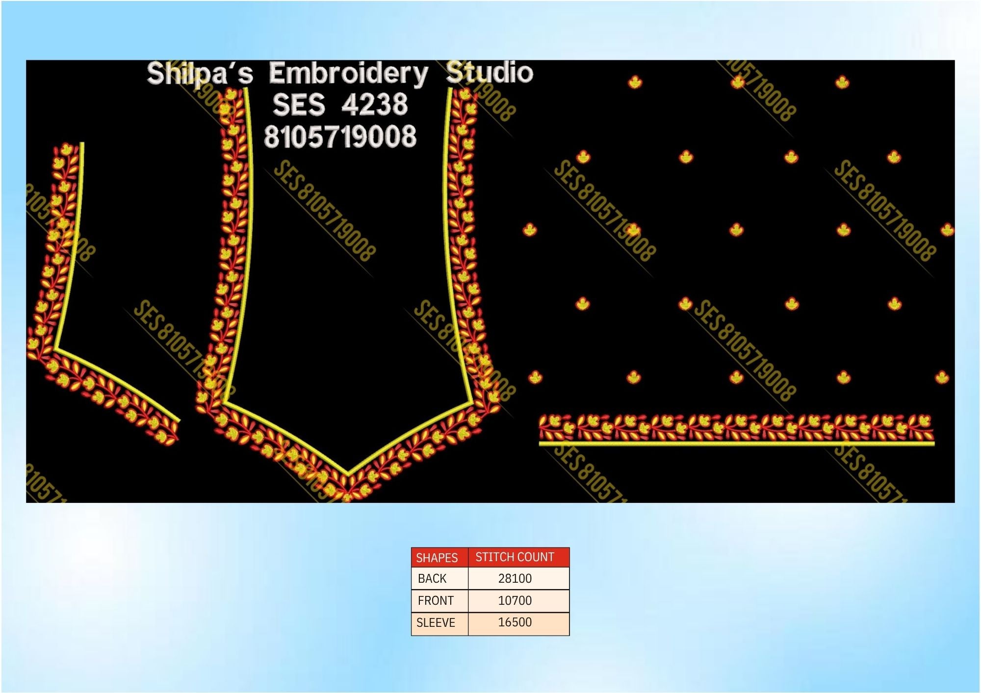 Embroidery Designs 4201-4300 Series