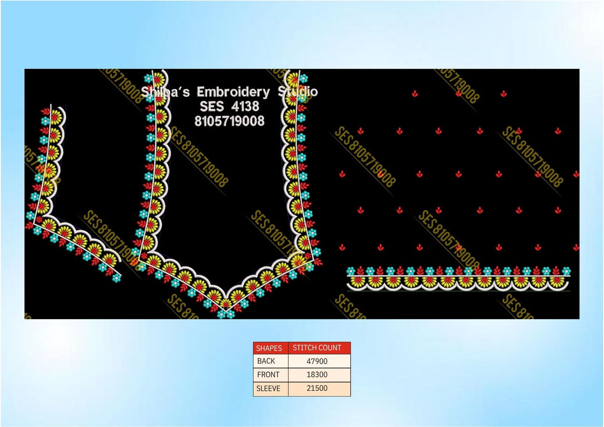 Embroidery Designs 4101-4200 Series