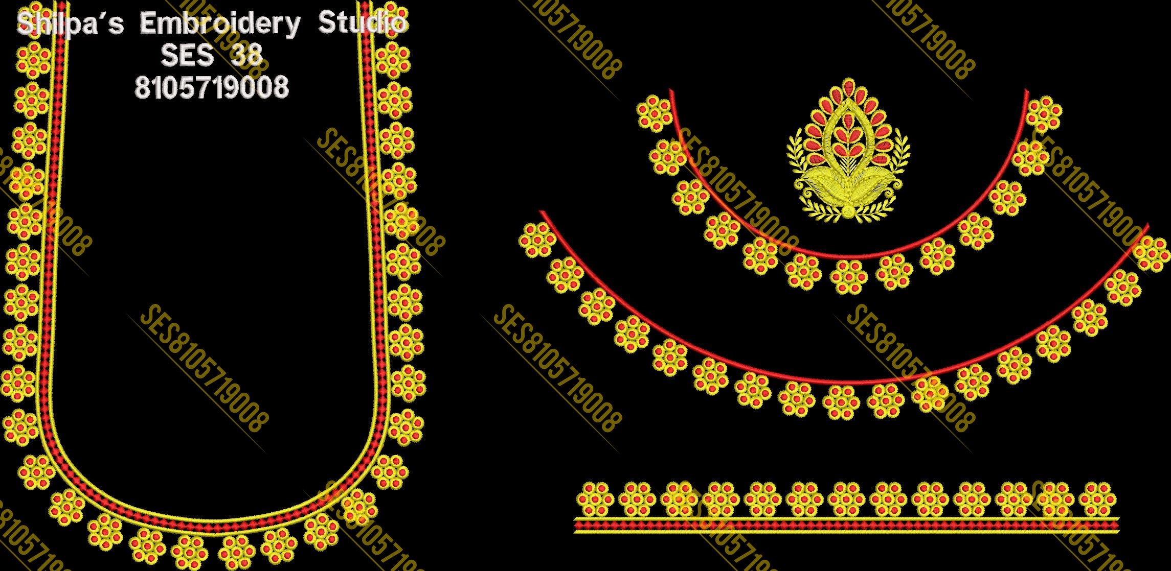 Embroidery Designs 1-100 Series