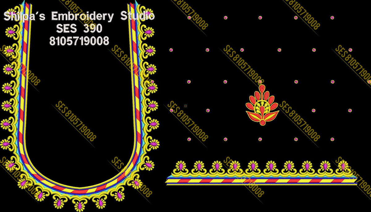Embroidery Designs 301-400 Series