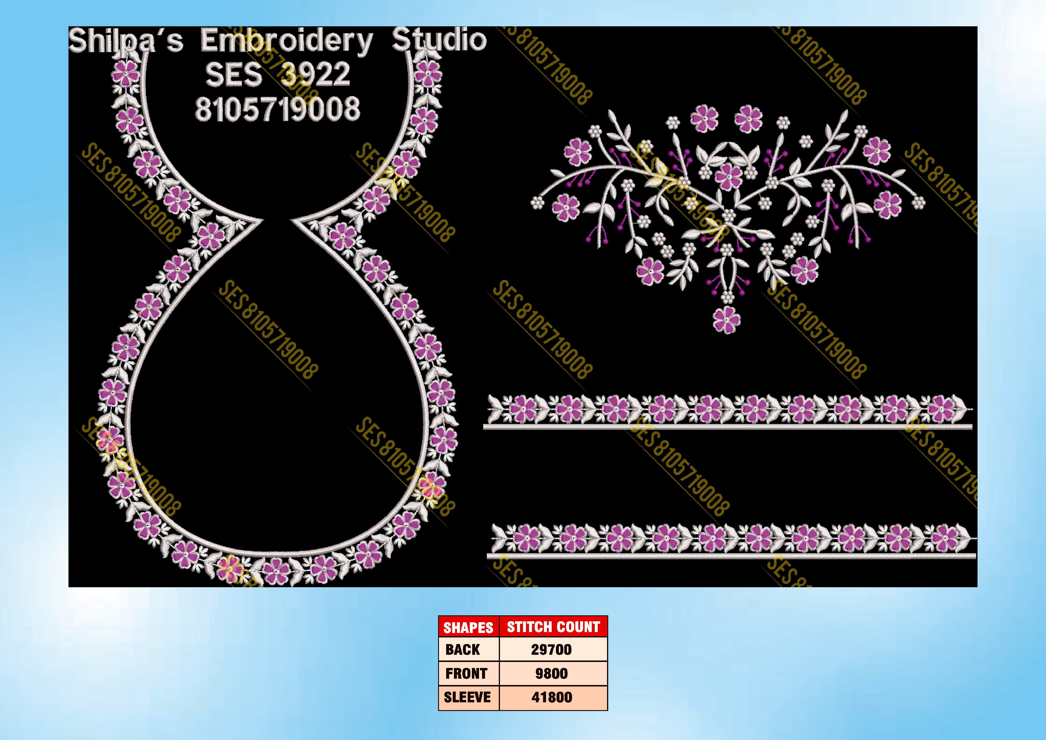 Embroidery Designs 3901-4000 Series