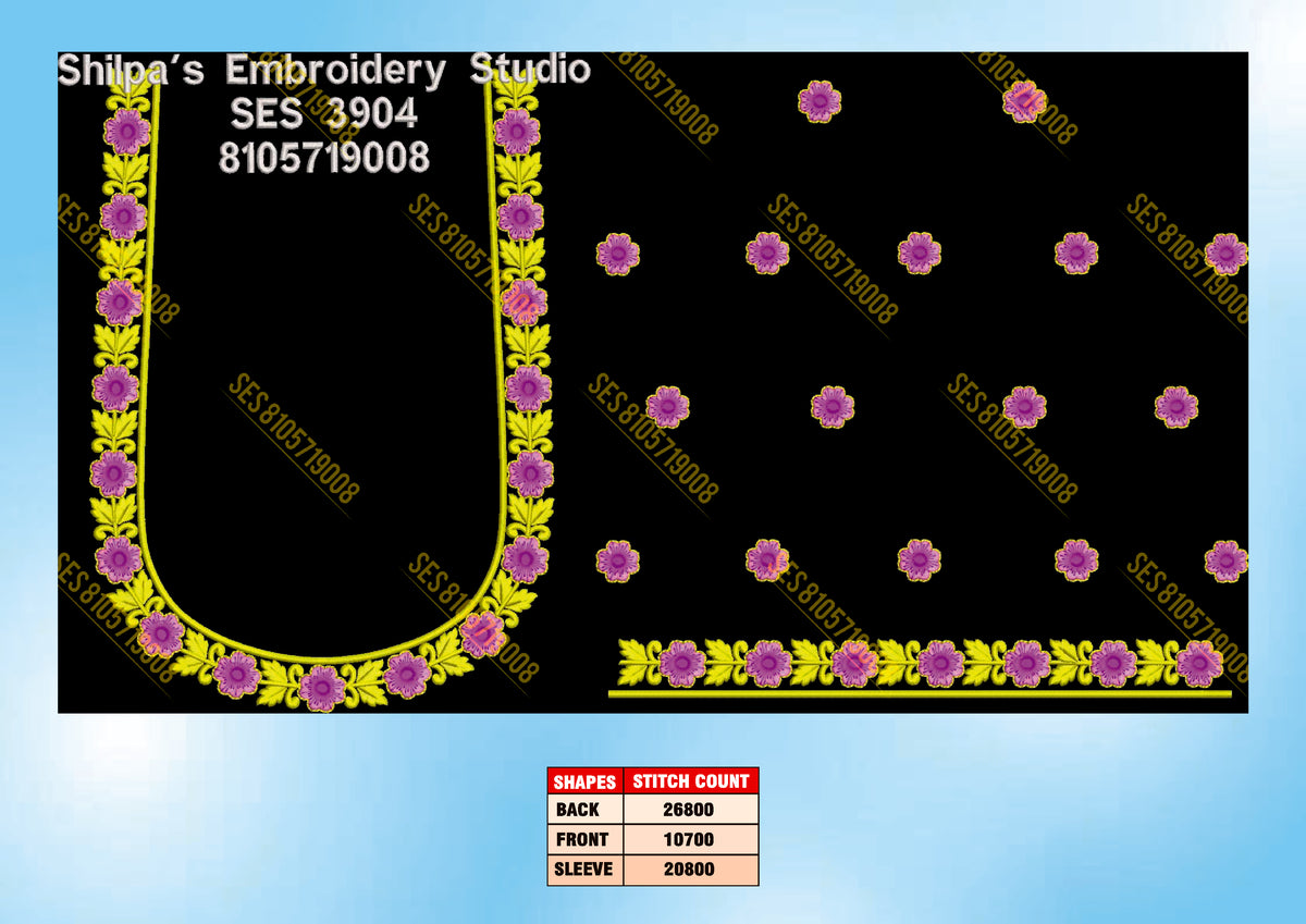 Embroidery Designs 3901-4000 Series