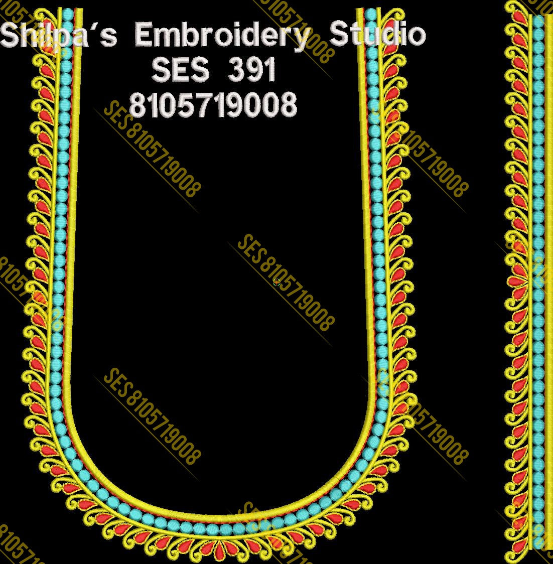 Embroidery Designs 301-400 Series