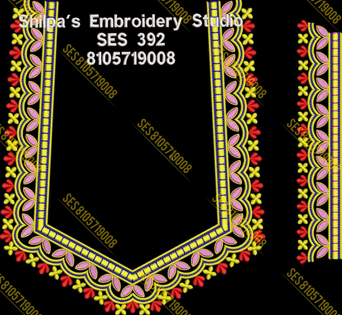 Embroidery Designs 301-400 Series