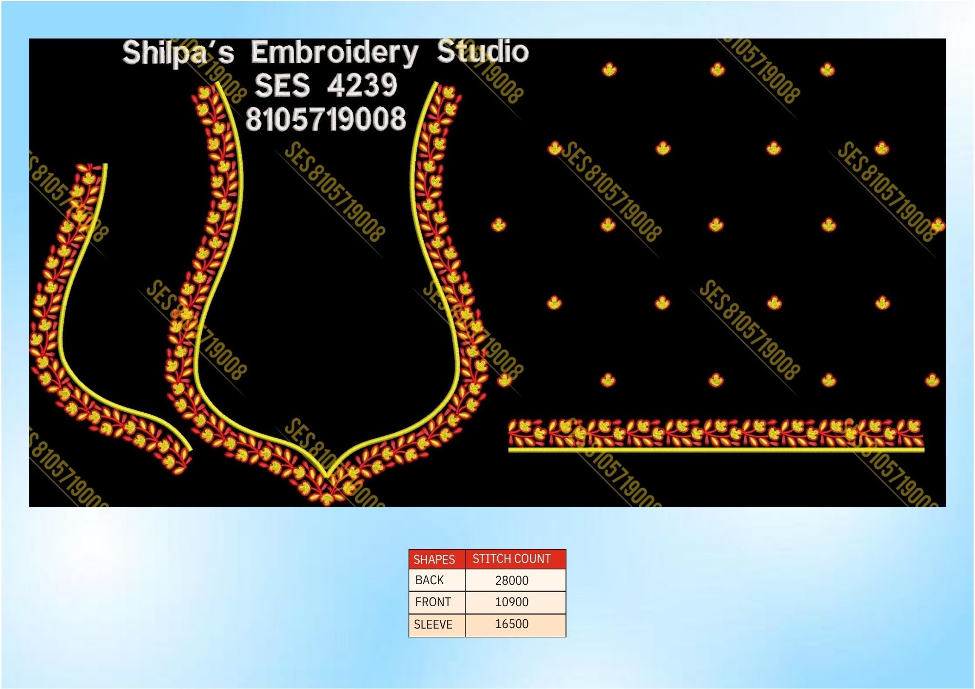 Embroidery Designs 4201-4300 Series