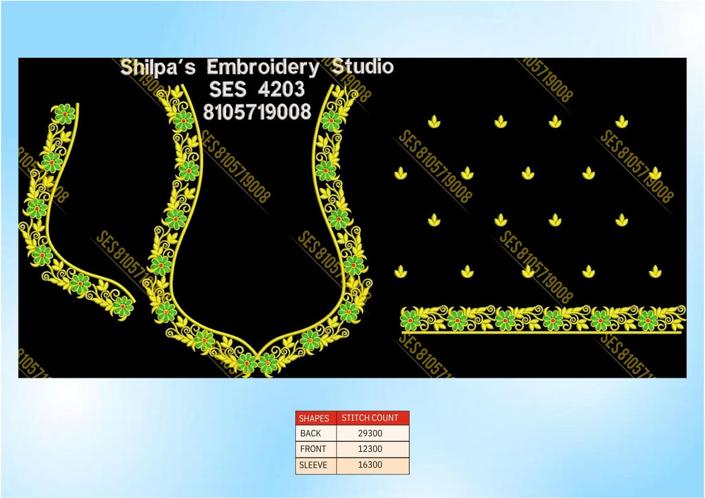 Embroidery Designs 4201-4300 Series