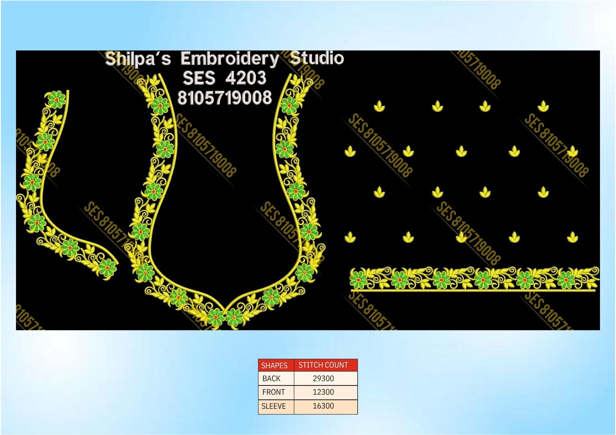 Embroidery Designs 4201-4300 Series