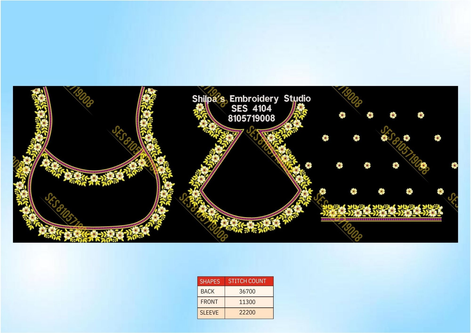 Embroidery Designs 4101-4200 Series