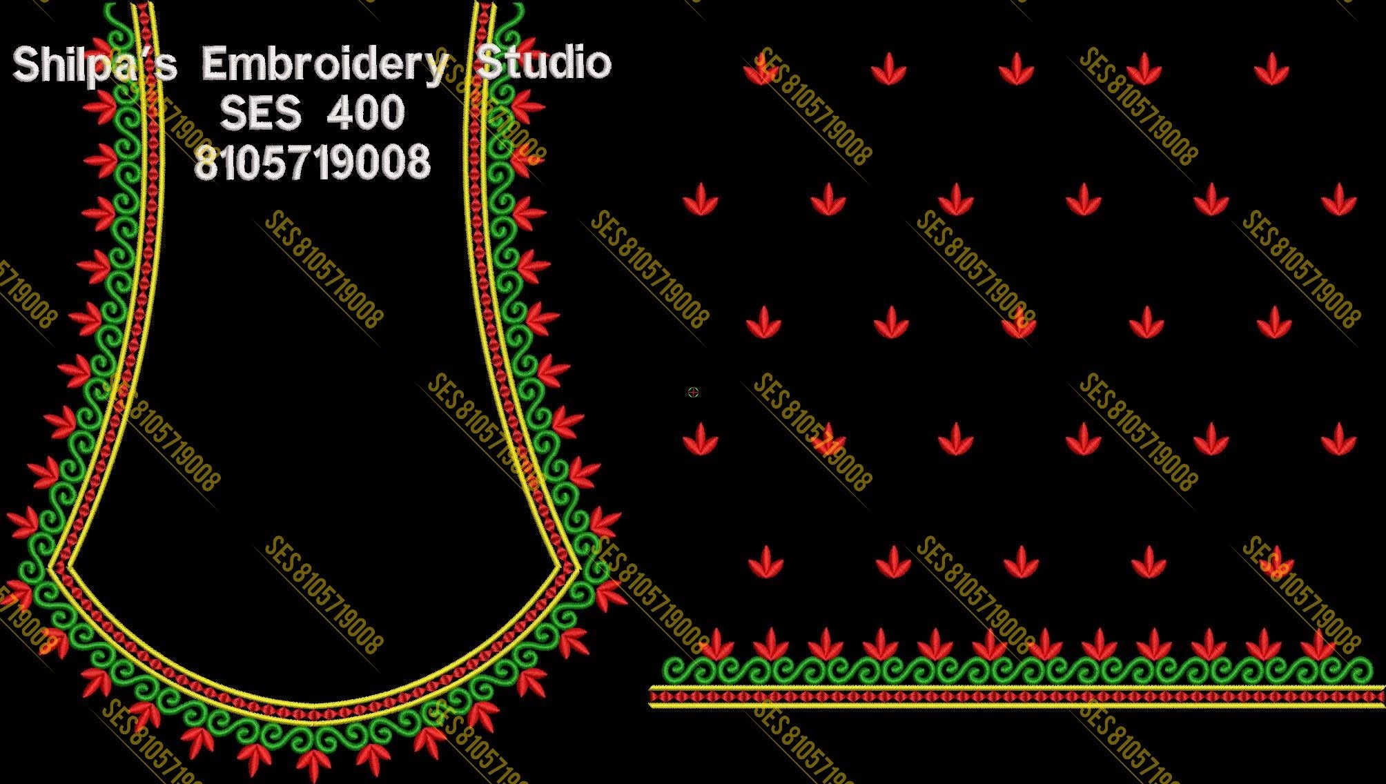 Embroidery Designs 301-400 Series