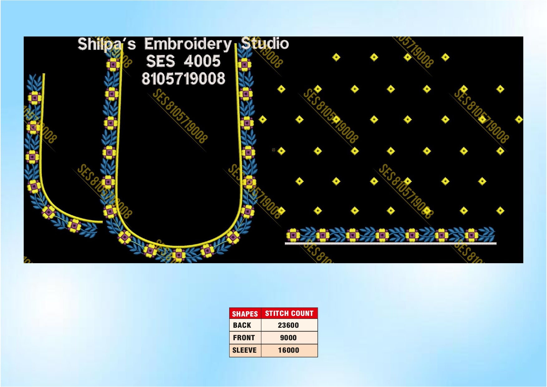Embroidery Designs 4001-4100 Series