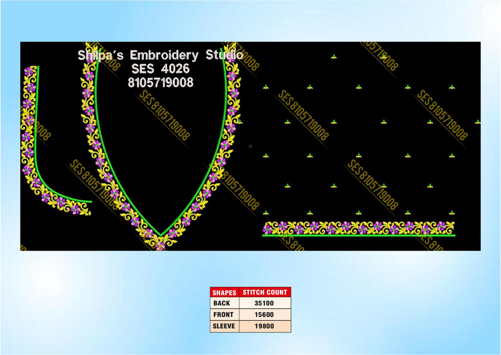 Embroidery Designs 4001-4100 Series