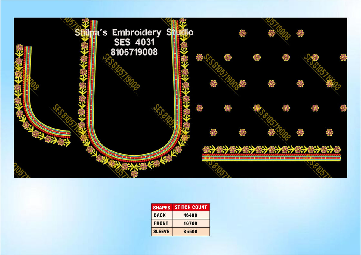 Embroidery Designs 4001-4100 Series