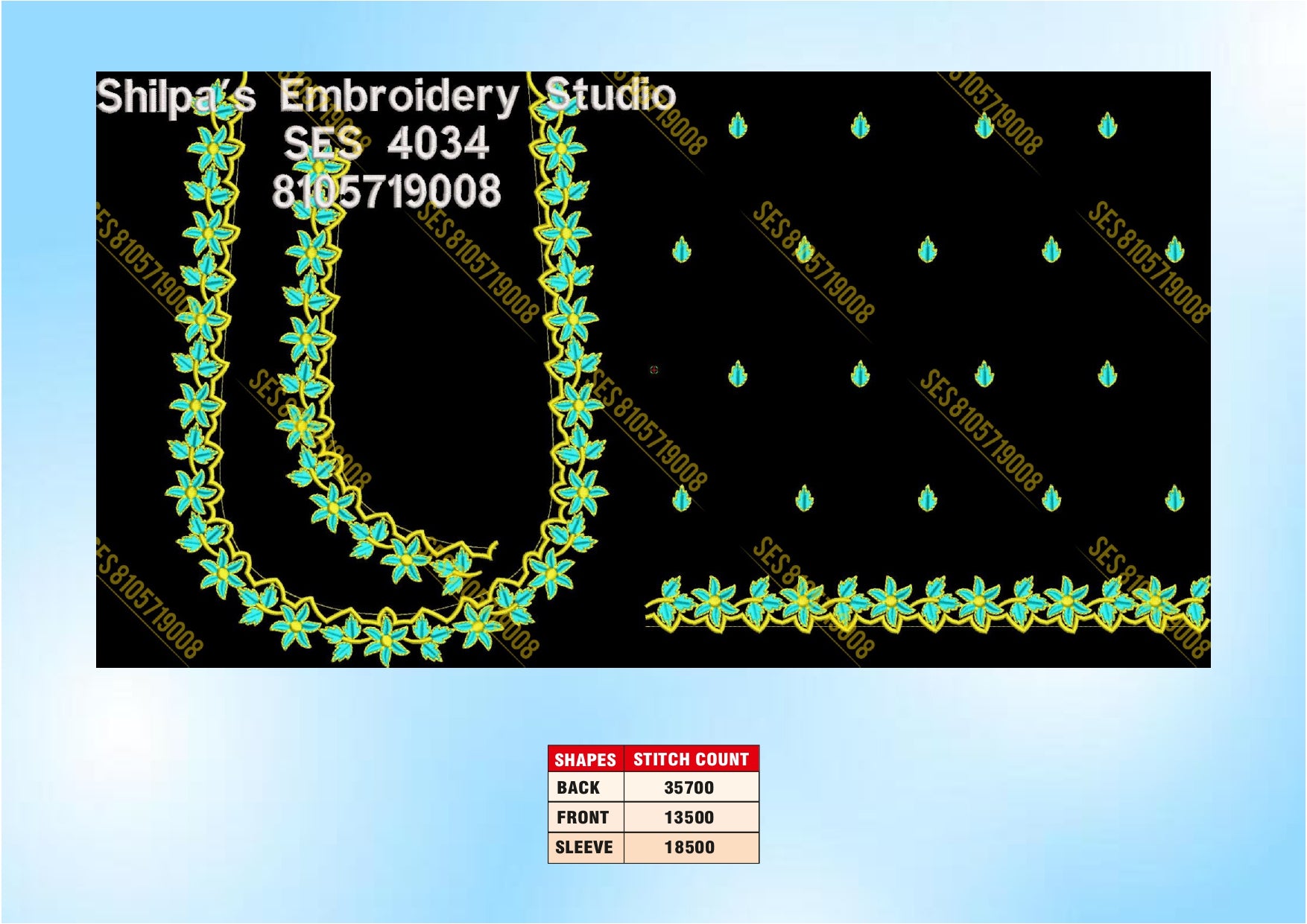 Embroidery Designs 4001-4100 Series
