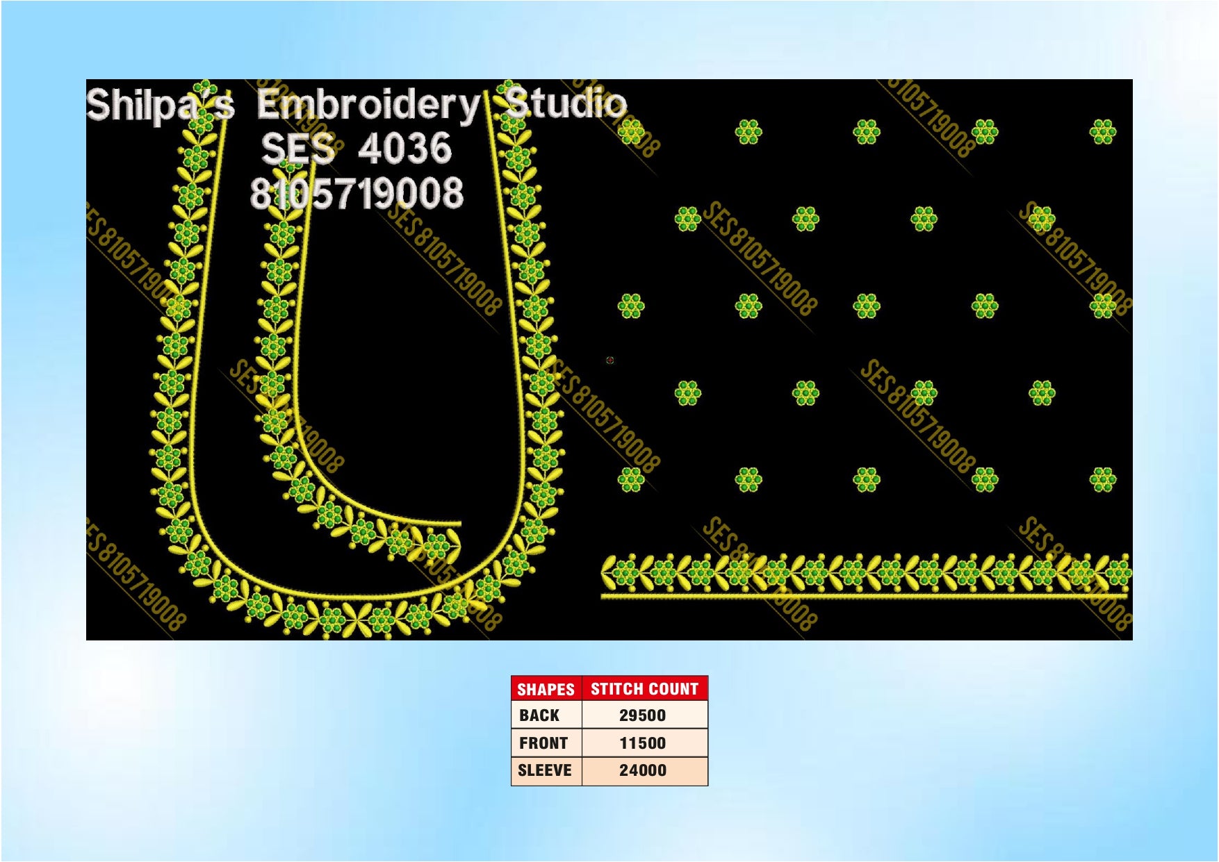 Embroidery Designs 4001-4100 Series