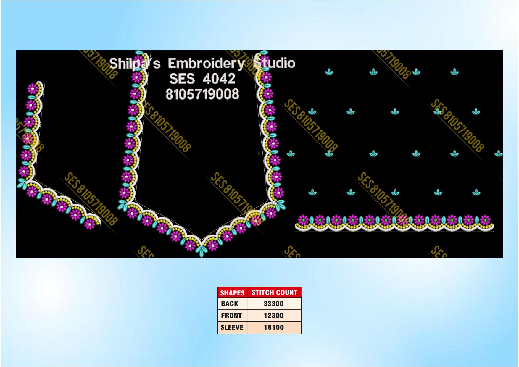Embroidery Designs 4001-4100 Series