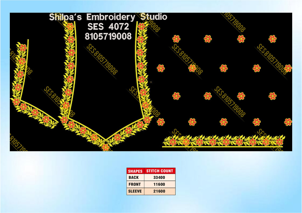 Embroidery Designs 4001-4100 Series