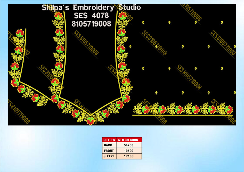 Embroidery Designs 4001-4100 Series