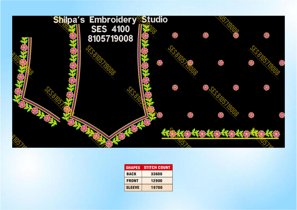 Embroidery Designs 4001-4100 Series