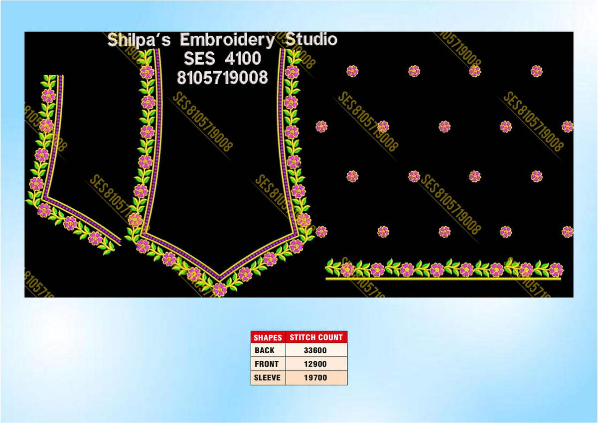 Embroidery Designs 4001-4100 Series