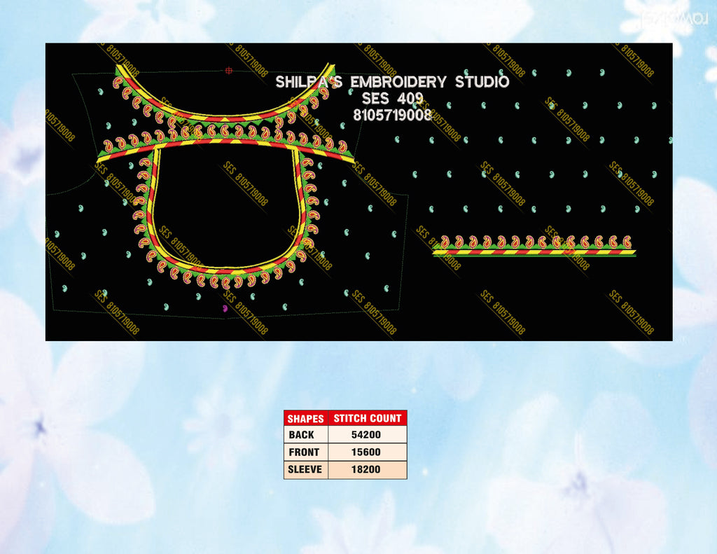Embroidery Designs 401-500 Series