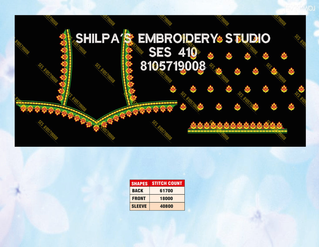 Embroidery Designs 401-500 Series