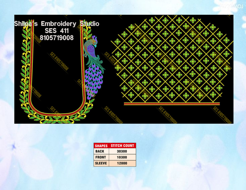 Embroidery Designs 401-500 Series
