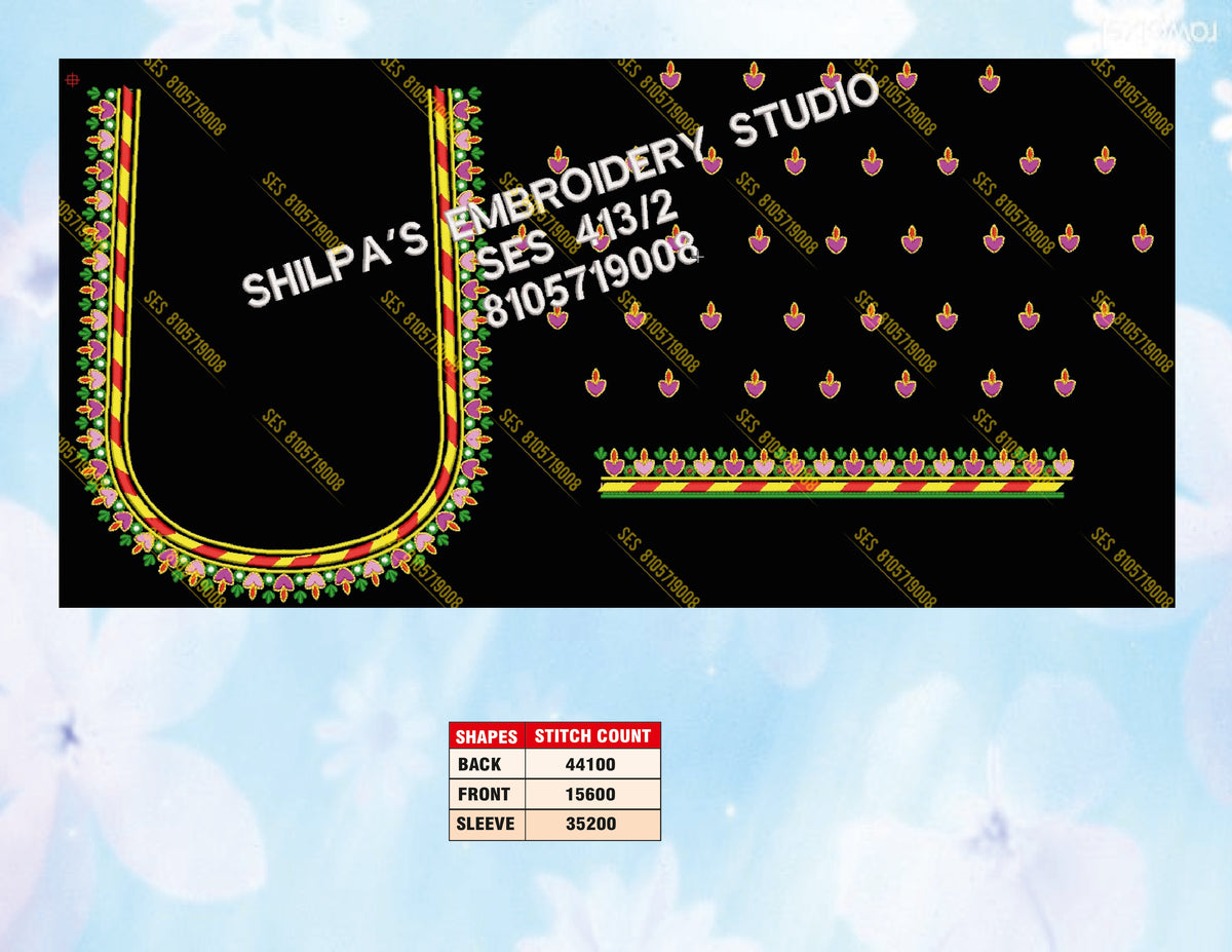Embroidery Designs 401-500 Series