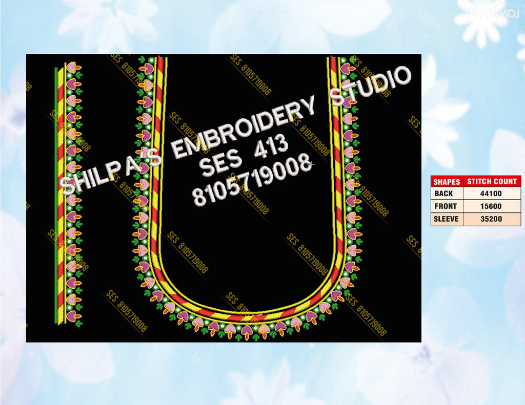 Embroidery Designs 401-500 Series