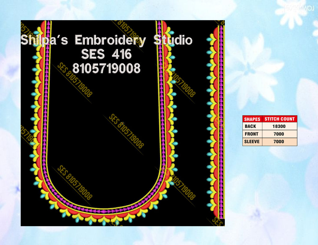 Embroidery Designs 401-500 Series