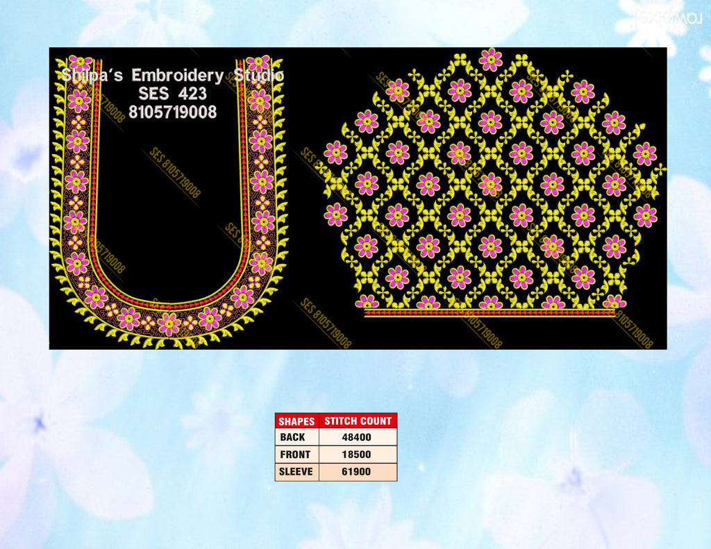 Embroidery Designs 401-500 Series