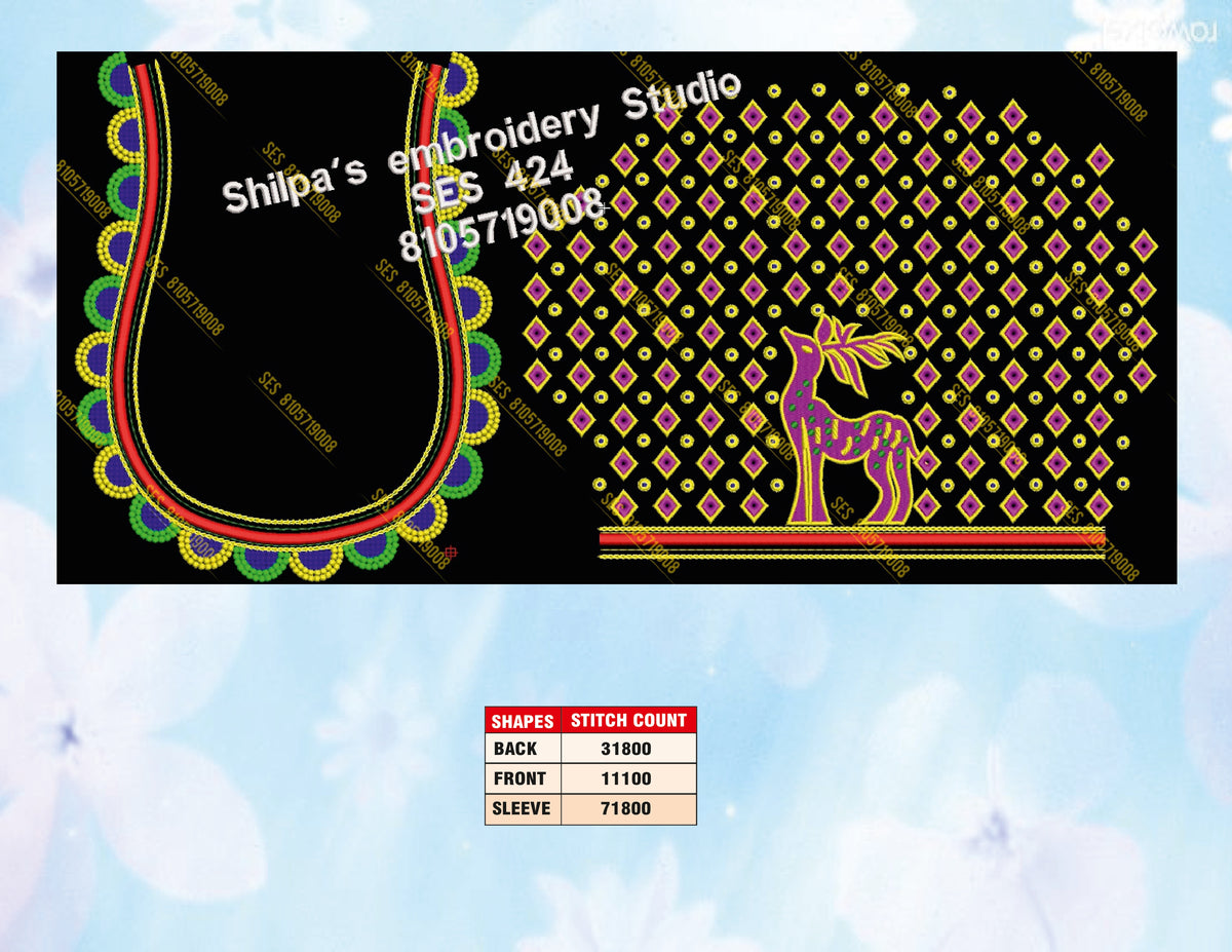 Embroidery Designs 401-500 Series