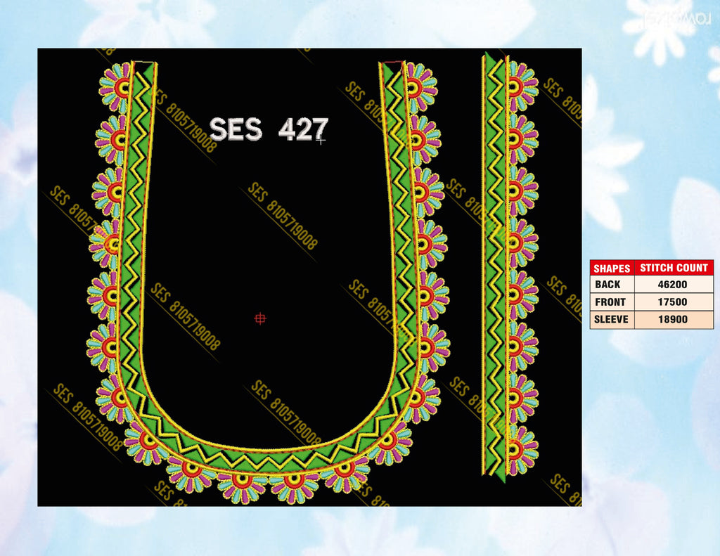 Embroidery Designs 401-500 Series