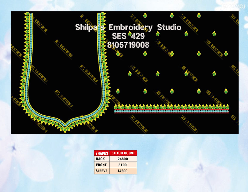 Embroidery Designs 401-500 Series