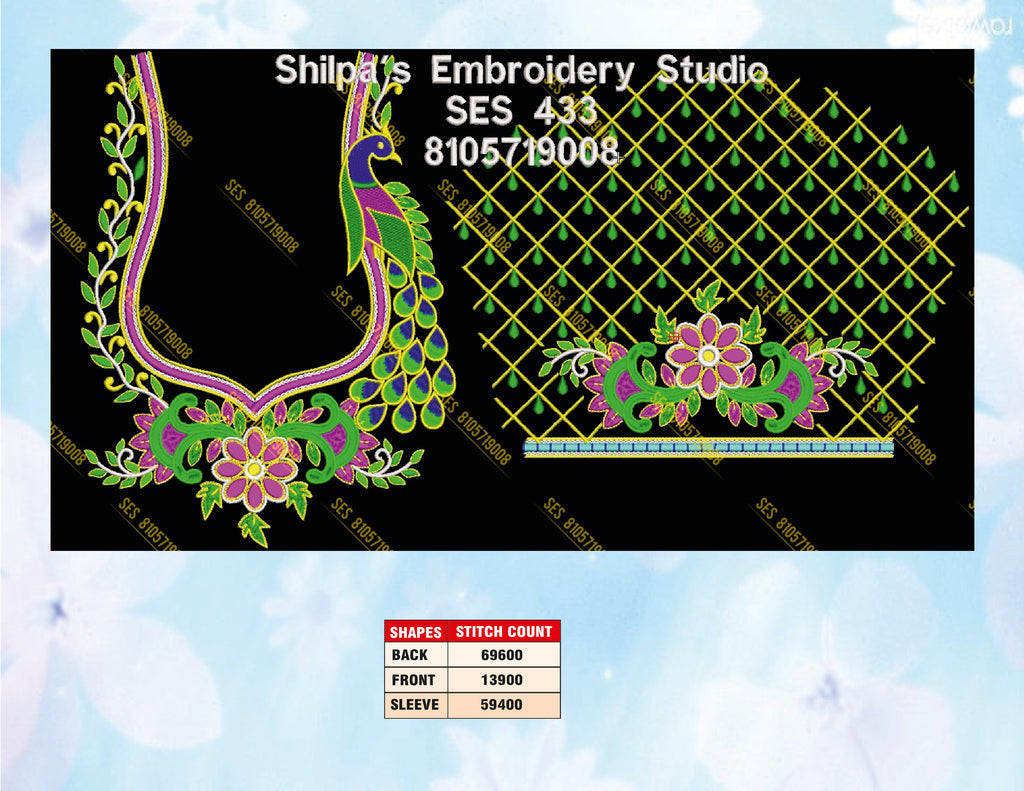 Embroidery Designs 401-500 Series