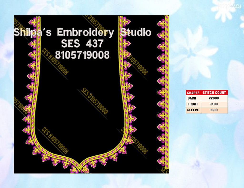 Embroidery Designs 401-500 Series