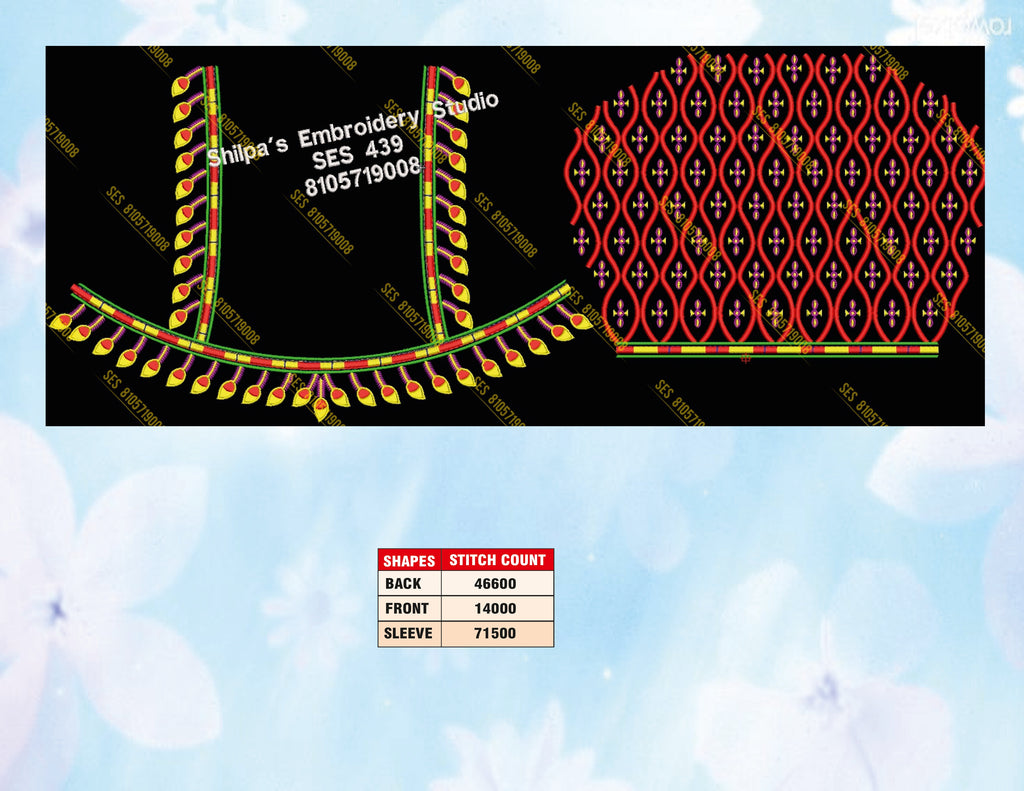 Embroidery Designs 401-500 Series