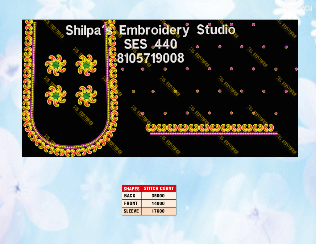 Embroidery Designs 401-500 Series