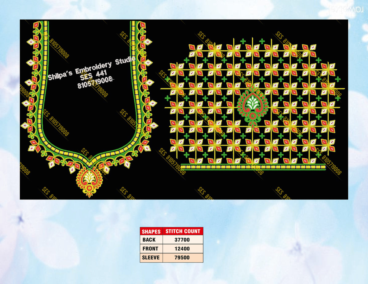 Embroidery Designs 401-500 Series