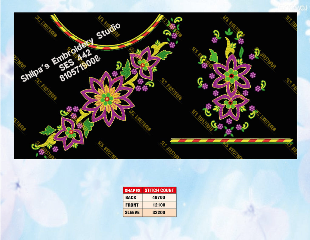 Embroidery Designs 401-500 Series