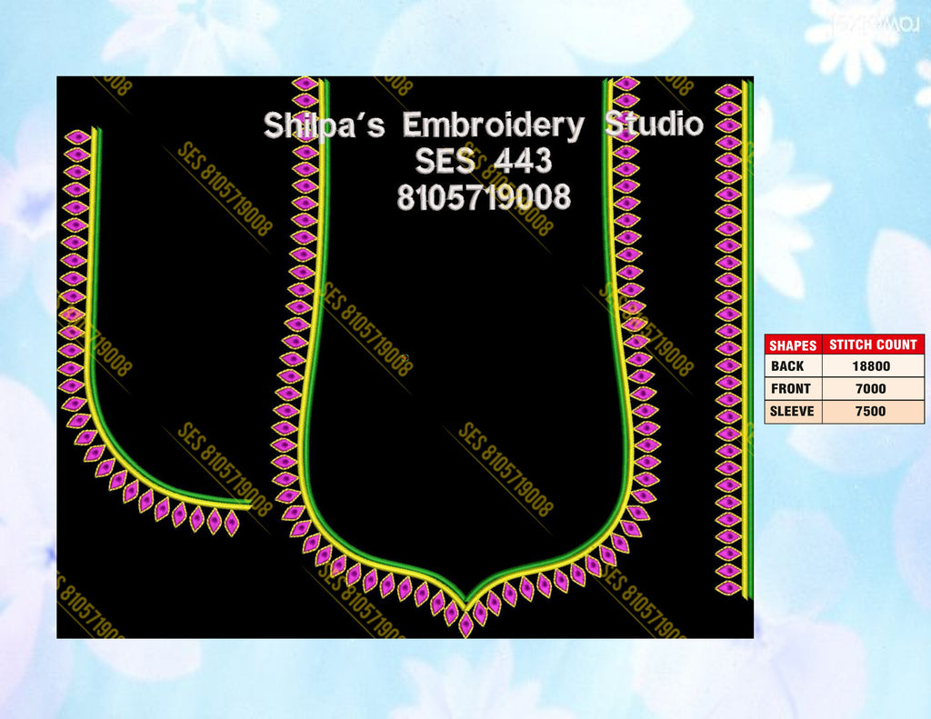 Embroidery Designs 401-500 Series