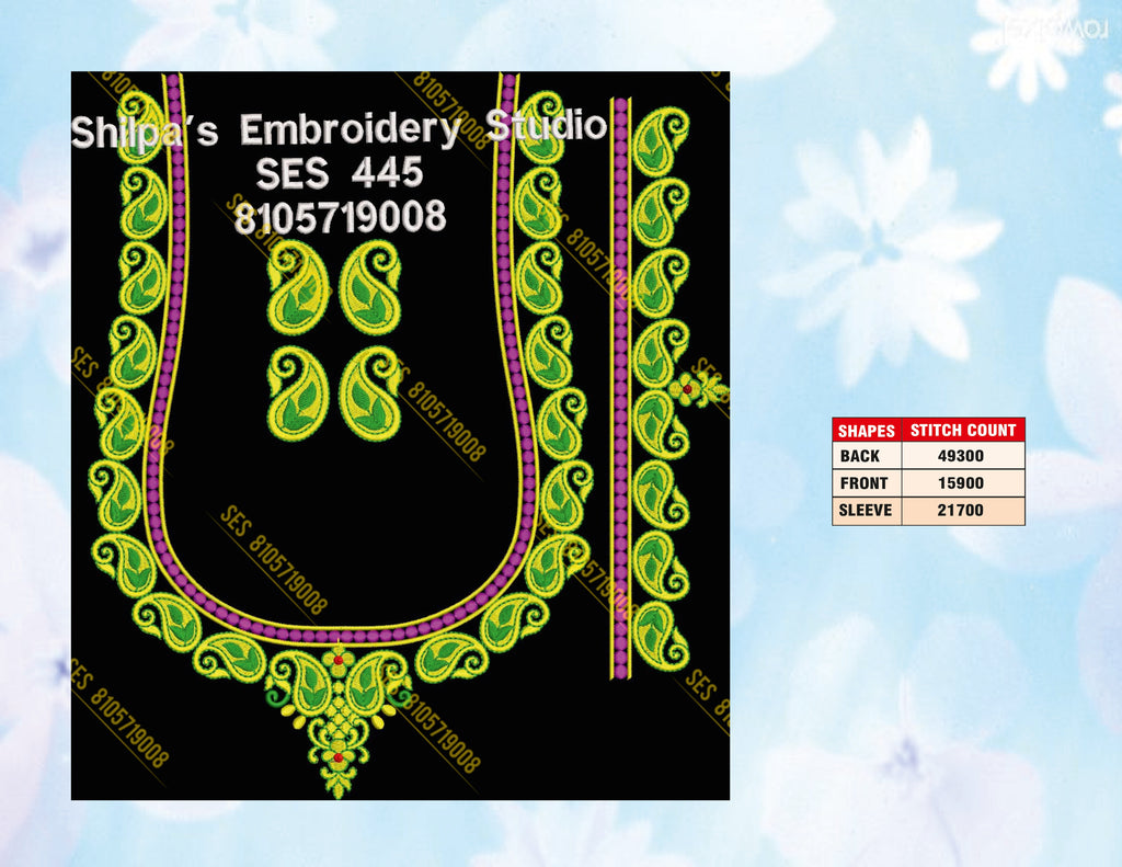 Embroidery Designs 401-500 Series