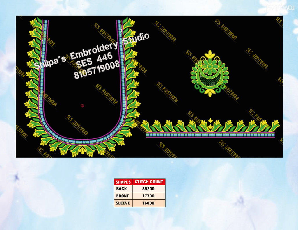 Embroidery Designs 401-500 Series
