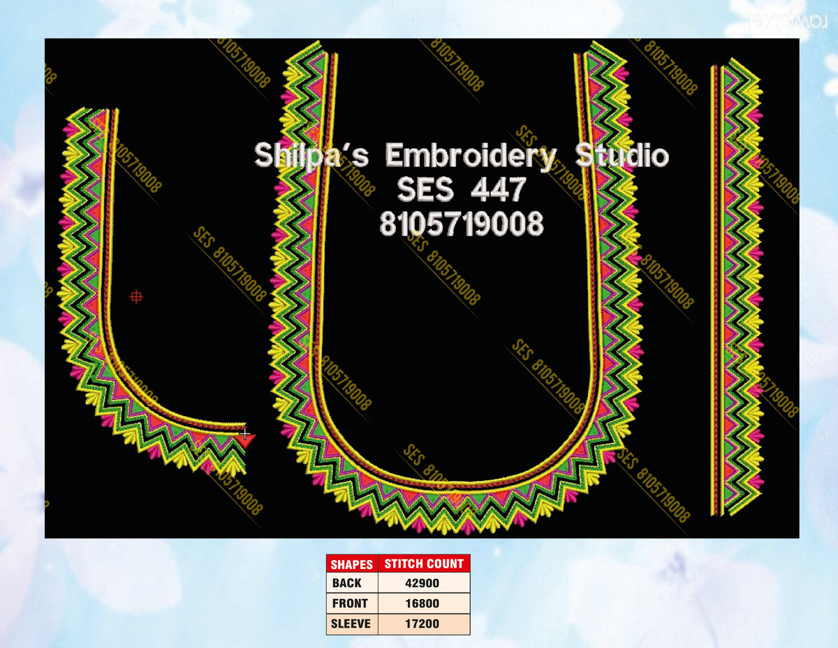 Embroidery Designs 401-500 Series