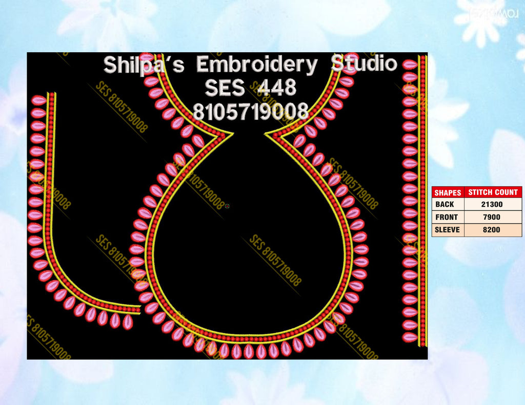 Embroidery Designs 401-500 Series